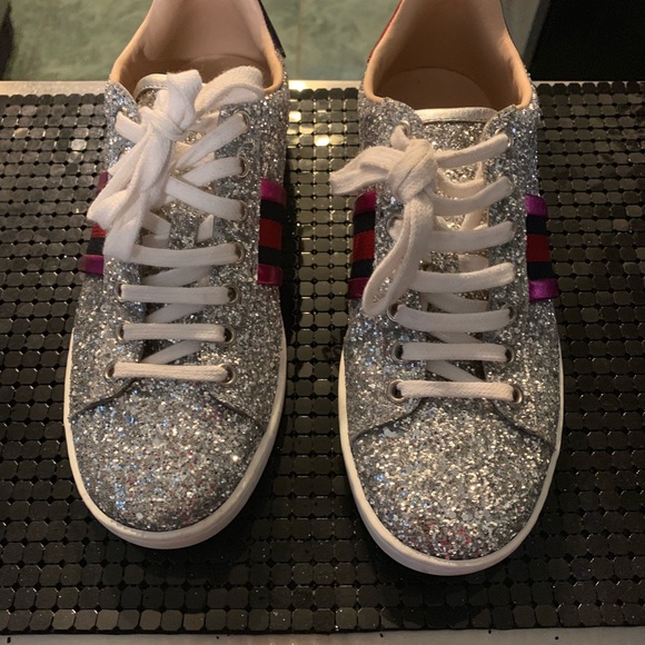 Gucci Shoes Glitter Gucci Sneakers Poshmark